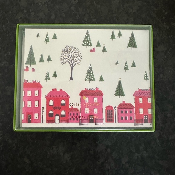Kate Spade Holiday Village Holiday Card Set - Picture 2 of 6